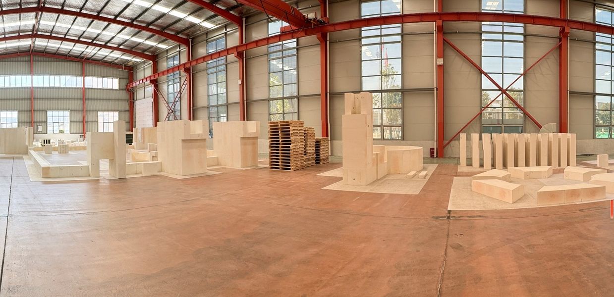 Henan Hongtai Kiln Refractory Co.,Ltd. línea de producción del fabricante