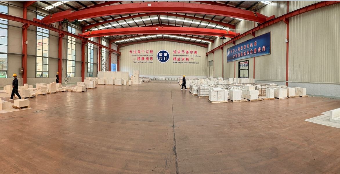 Henan Hongtai Kiln Refractory Co.,Ltd. línea de producción del fabricante