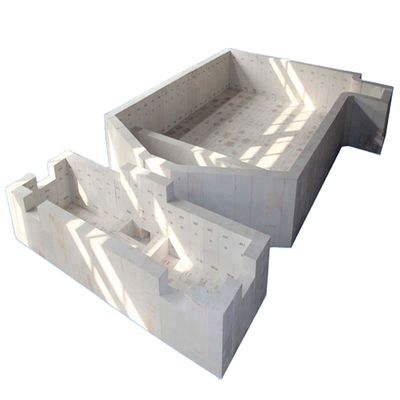 Horno de vidrio AZS Serie de ladrillos refractarios para la estructura interna del tanque industrial