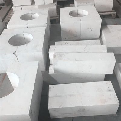 Componente de ladrillos de corindón de zirconia fundida de monofrajo S-3 para horno de vidrio