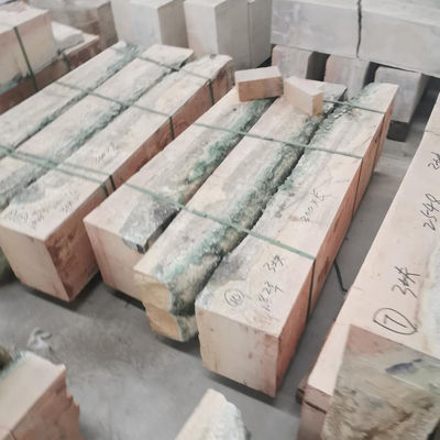 40T Inventario de Refractoridad de Superclase Azs-33 Azs-36 Azs-41 ladrillo de corindón de circonio