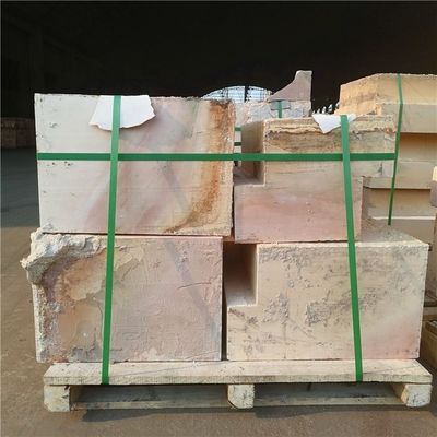 Bajo contenido de MgO Zirconia Corindón ladrillo refractario AZS personalizable