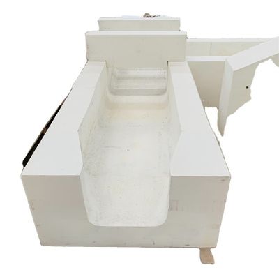 Gran refractoría ladrillos de zircón de corindón para horno de fusión de vidrio de trabajo pesado en blanco