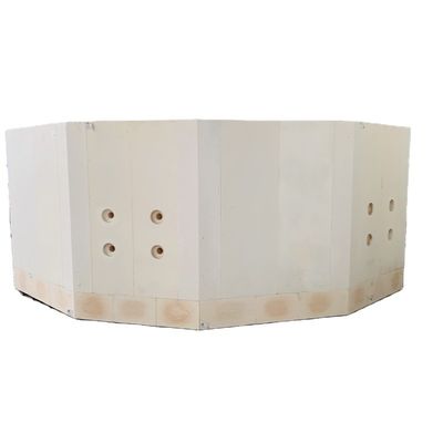 Tubos estándar de arena de zircón de aluminio de alta pureza sin orificios de ventilación para tubos de horno de vidrio