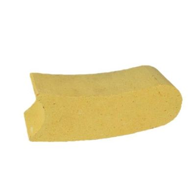 Alta refractoridad ladrillo refractario de arcilla para cerámica de ensayo de fuego crisol en amarillo