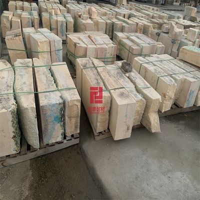 Bloque refractario de horno de vidrio de ladrillo AZS de fusión de metal con refractoría de clase super