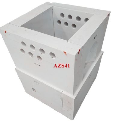 Bajo contenido de MgO 45% Al2O3 Zirconio Corindón Fundido Bloque de ladrillo de fuego Azs para horno de vidrio