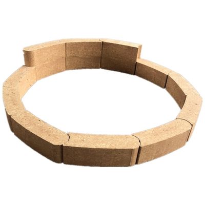 Alto contenido de alumina de aluminio refractario de arcilla a prueba de fuego con 50% de contenido de SiO2 de color amarillo claro