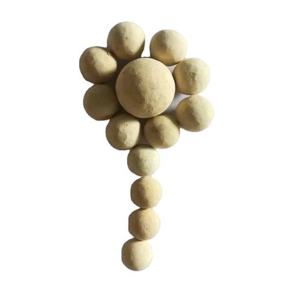 99%95%92% Esfera de cerámica inerte de aluminio en amarillo claro para aplicaciones químicas