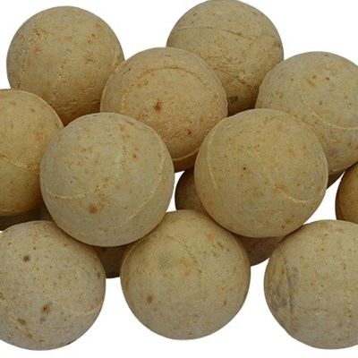 Estufas de fuego caliente 20 mm bola de cerámica refractaria de color amarillo claro y contenido de CaO del 1,0%.
