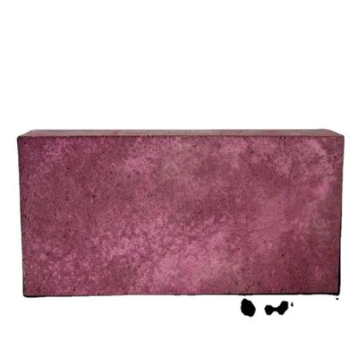 Cromo refractarios ladrillo para tren de patinaje rosa corindón F36 con contenido de crO 12% y tamaño personalizado