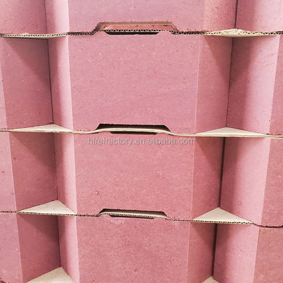 Alta refractoría Bloque de alumina Magnesia Cromo ladrillo refractario para la industria del acero