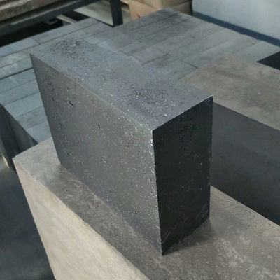 Muestra de ladrillos refractarios de carbono de magnesia para el fondo del convertidor