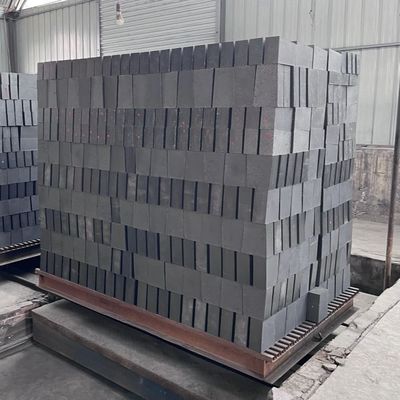 Compuesto refractario de ladrillo de carbono de magnesia con servicio de procesamiento de descoiling en negro