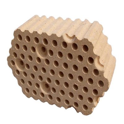 25-45 Mpa Resistencia a la aplastamiento en frío Refractario Checker ladrillo para el material de resistencia del horno de coque