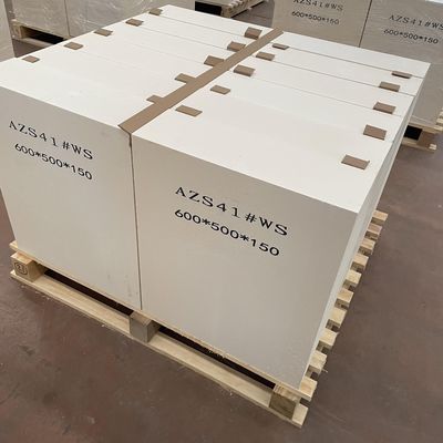 Refractoridad de clase super AZS ladrillos esenciales para la construcción de hornos de vidrio