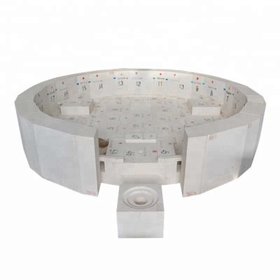 Servicio de procesamiento de cortes de ladrillos de zirconio corindón fundido fundido para la fabricación de vidrio