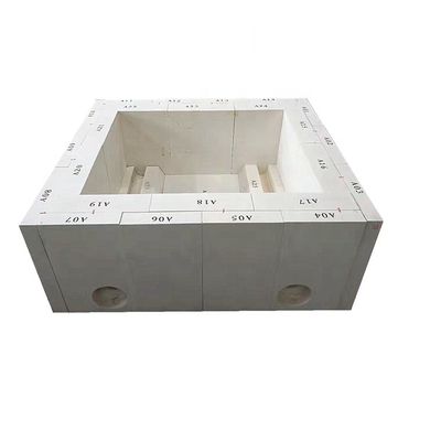 Bloque refractario fundido AZS33 AZS36 AZS41 para pared y fondo de horno de vidrio