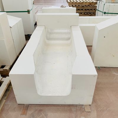 Bloques fundidos refractarios AZS para hornos de fusión de vidrio fabricados por Henan