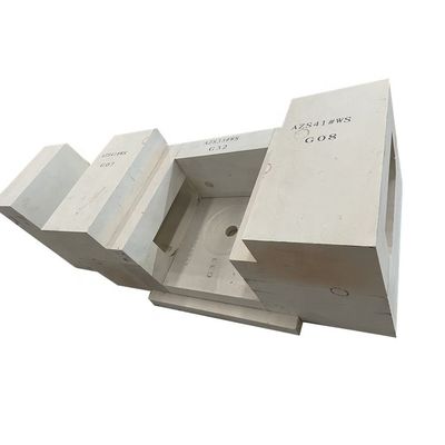 16% contenido de SiO2 AZS Zirconia Corundum ladrillo para hornos de fusión de vidrio en Henan