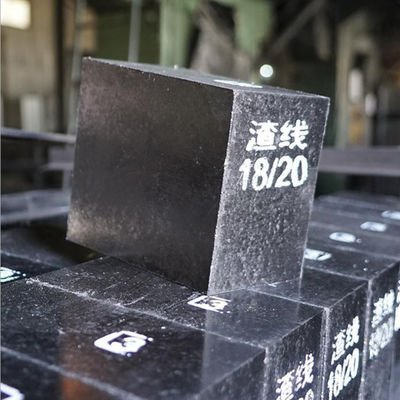 Horno eléctrico ladrillo de carbono negro de magnesia con alta resistencia a la rotura en frío 25-45 Mpa