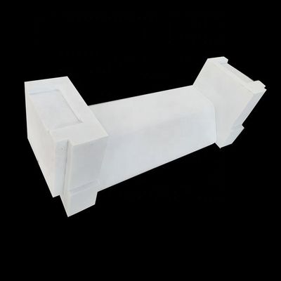 2% Porosidad aparente Bloque de alumina fundido para vidrio horno de piedra de labio ladrillo de alta pureza