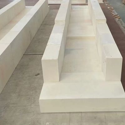 AZS33 ladrillos resistentes al fuego para hornos refractarios de vidrio