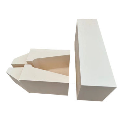Contenido profesional de SiO2 ≤14% de ladrillos AZS fundidos para hornos de vidrio a temperatura