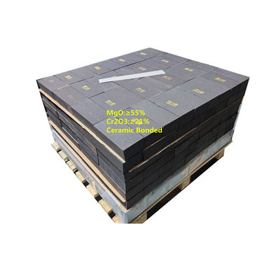 Servicio de procesamiento de ladrillos refractarios de soldadura para hornos AOD Magnesita cromo 0% contenido de SiC