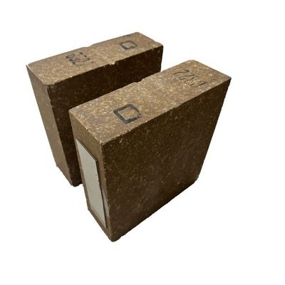 Bloque de Magnesia Alumina Spinel ladrillo refractario para las zonas de transición superior e inferior 13-16% Porosidad aparente Durable